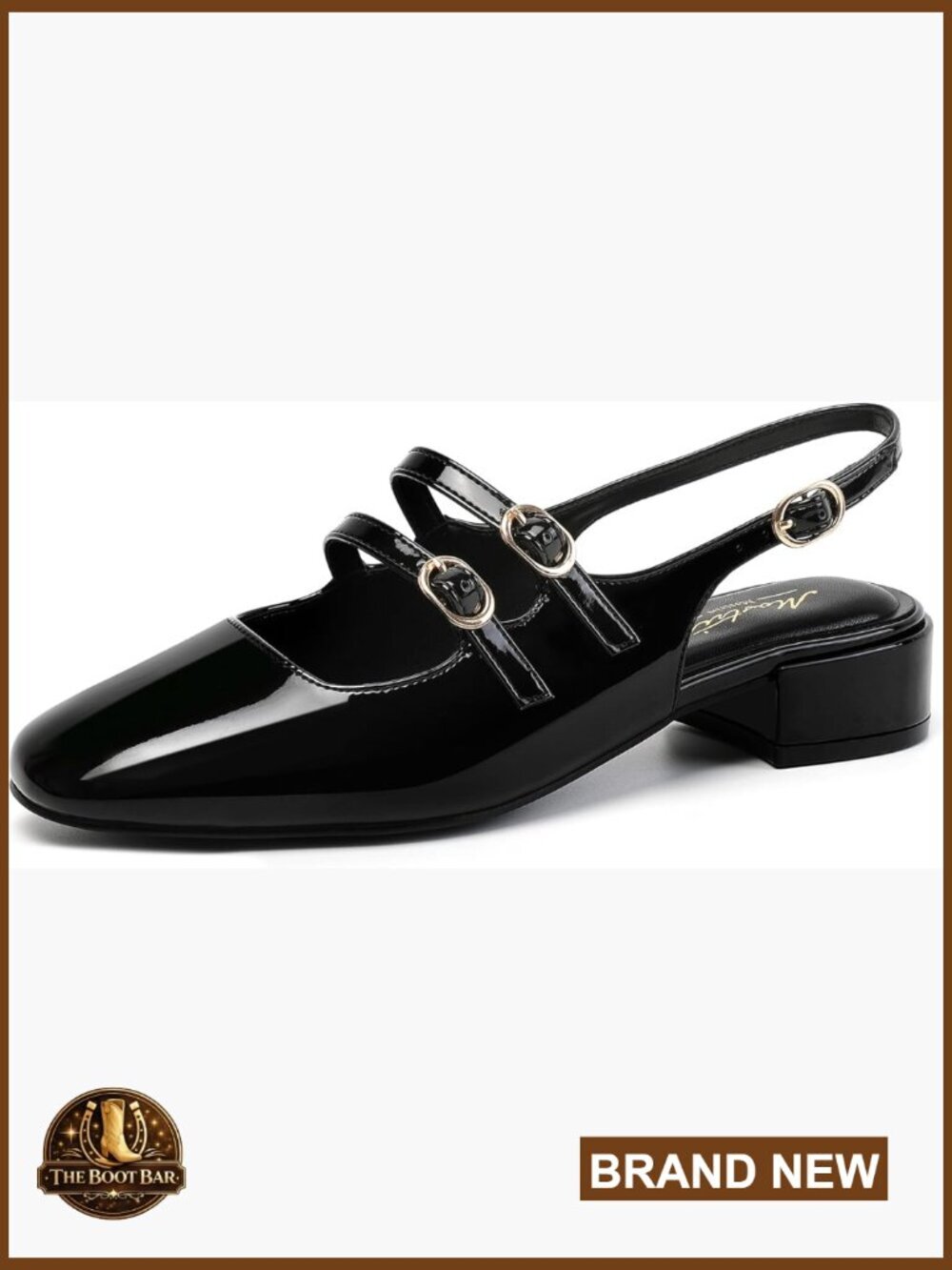 Slingback Chunky Low Heel Mary Jane Pumps Closed Toe Ankle Strap Dress Shoes